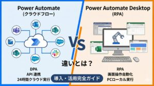 【2026年最新】Power AutomateとPower Automate Desktopの違いとは?料金・無料版の範囲・導入方法を徹底解説
