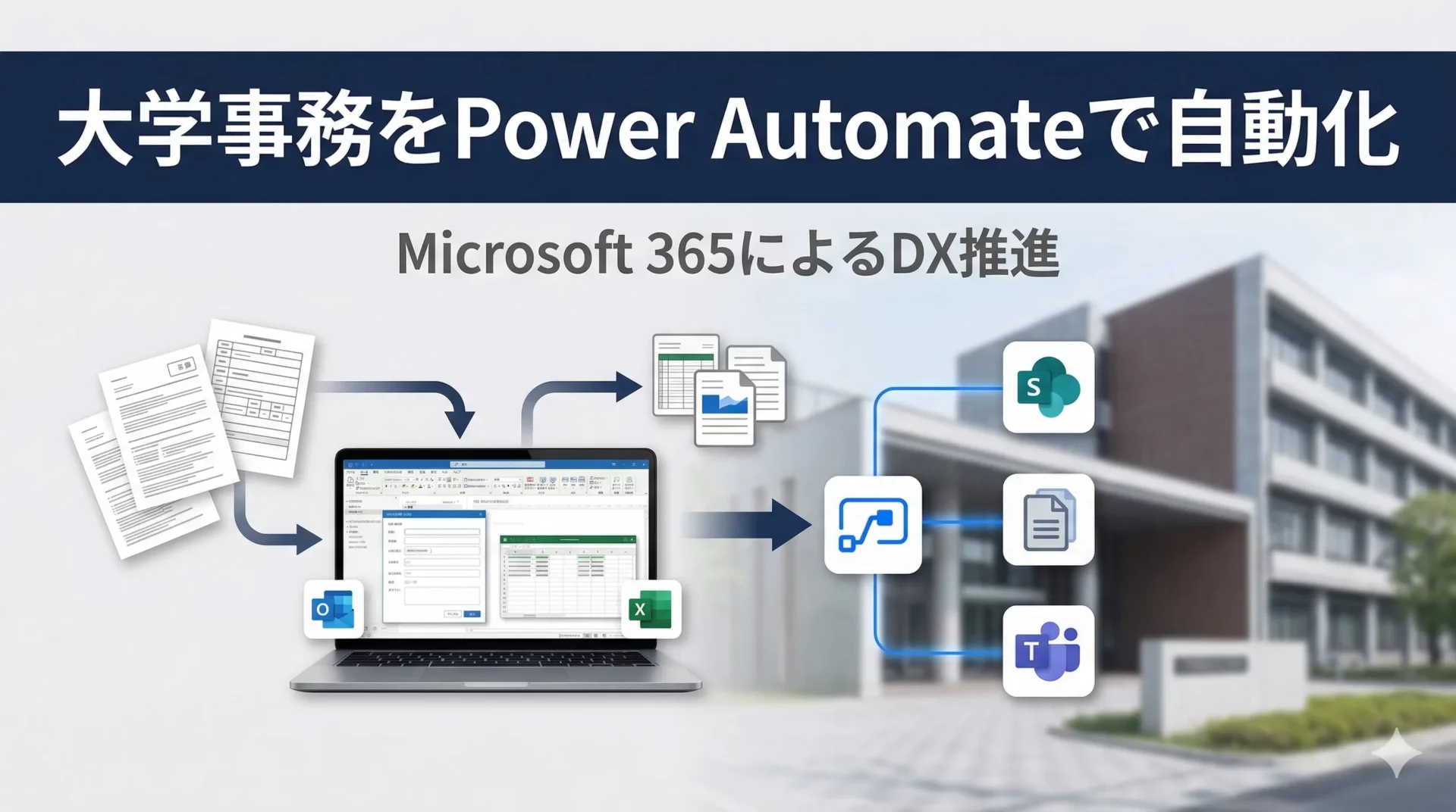 Power Automateで大学事務を効率化する方法｜研究費申請・出張届・問い合わせ対応の自動化事例5選