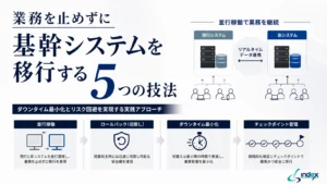 基幹システム移行の業務停止リスクを最小化する5つの技法｜切り戻し・段階移行・データ整合性の実務ガイド【2026年版】