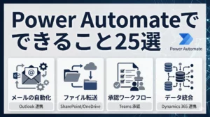 Power Automateでできること25選｜業務別・部門別の活用事例と自動化フロー【2026年版】