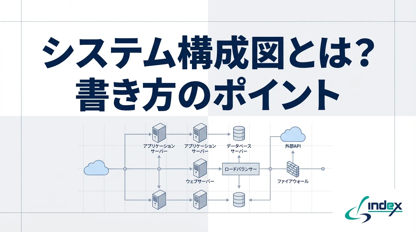 システム構成図とは？書き方のポイント・ネットワーク構成図との違いをわかりやすく解説【2026年版】